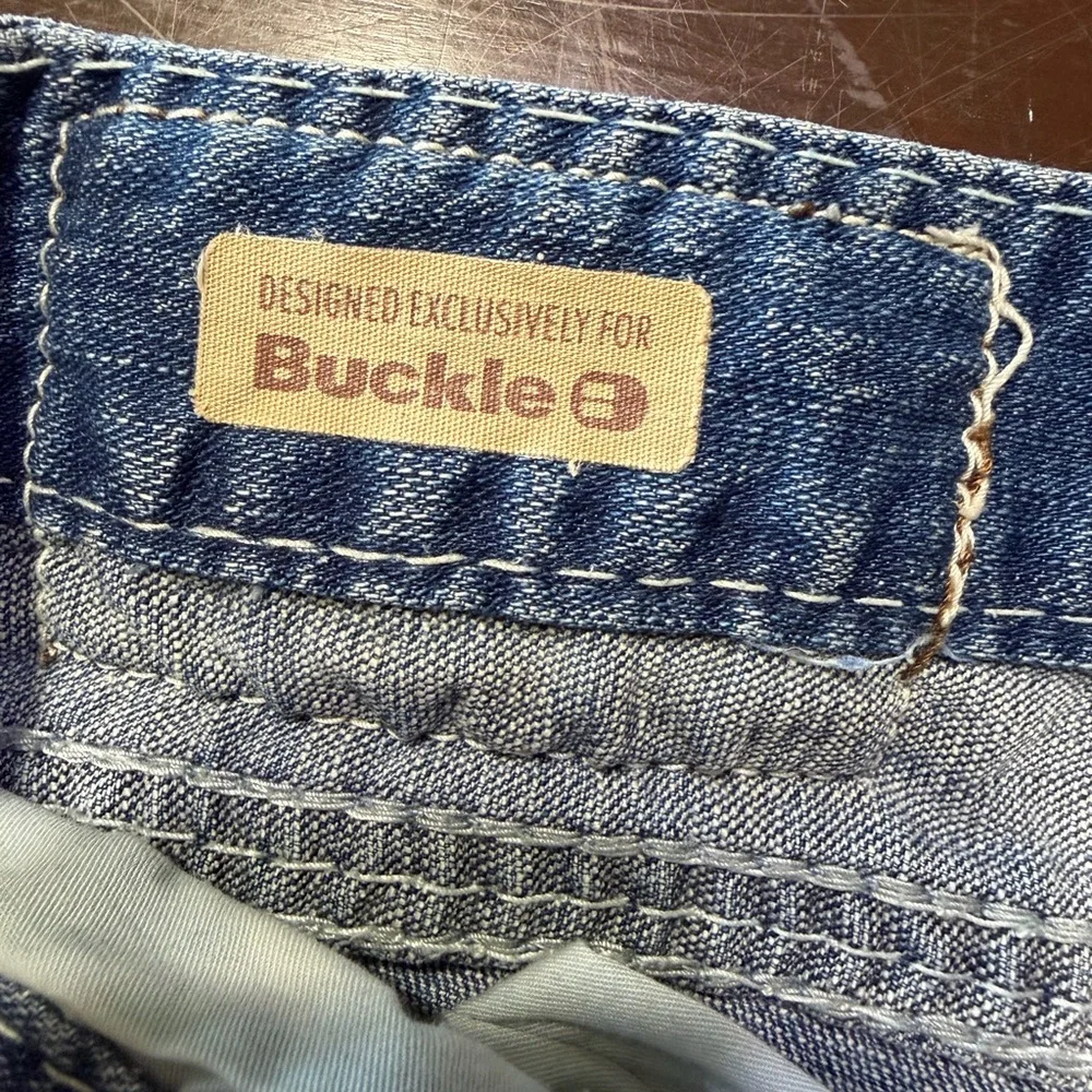Big Star Light Blue Bootcut Jeans with Cream Contrast Pocket Stitching